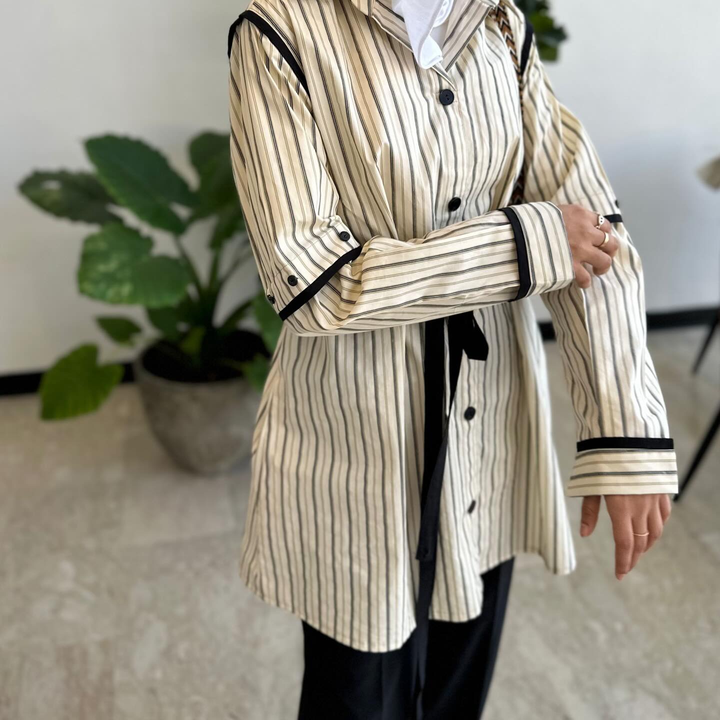 Black buttons shirt